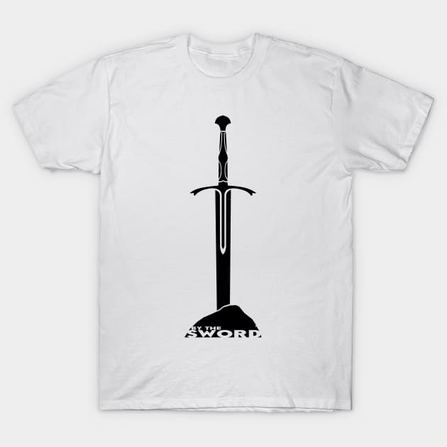 By The Sword - Long Sword T-Shirt by AngoldArts